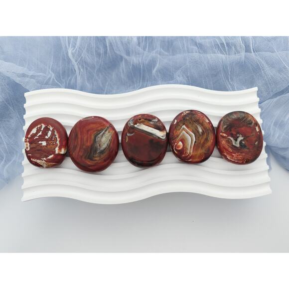 Warring States Red Agate Palm Stone - Picture 6 of 10